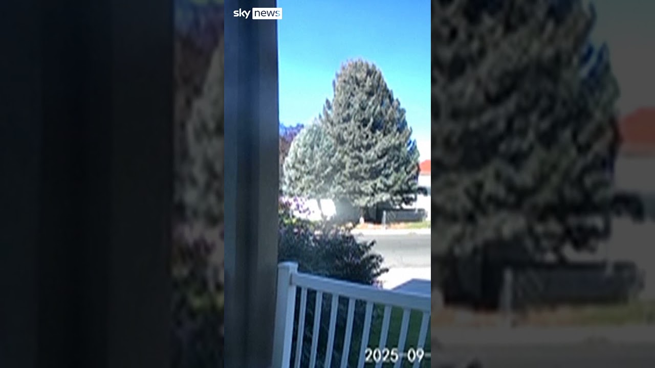 Security camera shows Charlie Kirk suspect