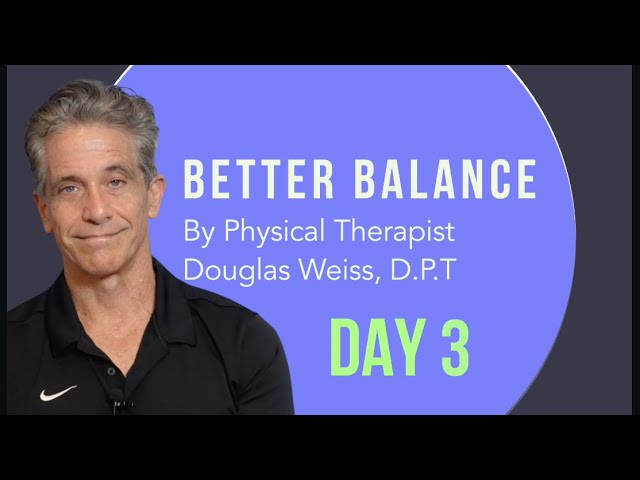 Seniors: Better Balance Exercise Class: Day 3