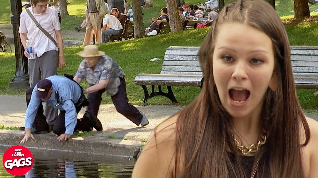 She pushed him 😭 | Just For Laughs Gags