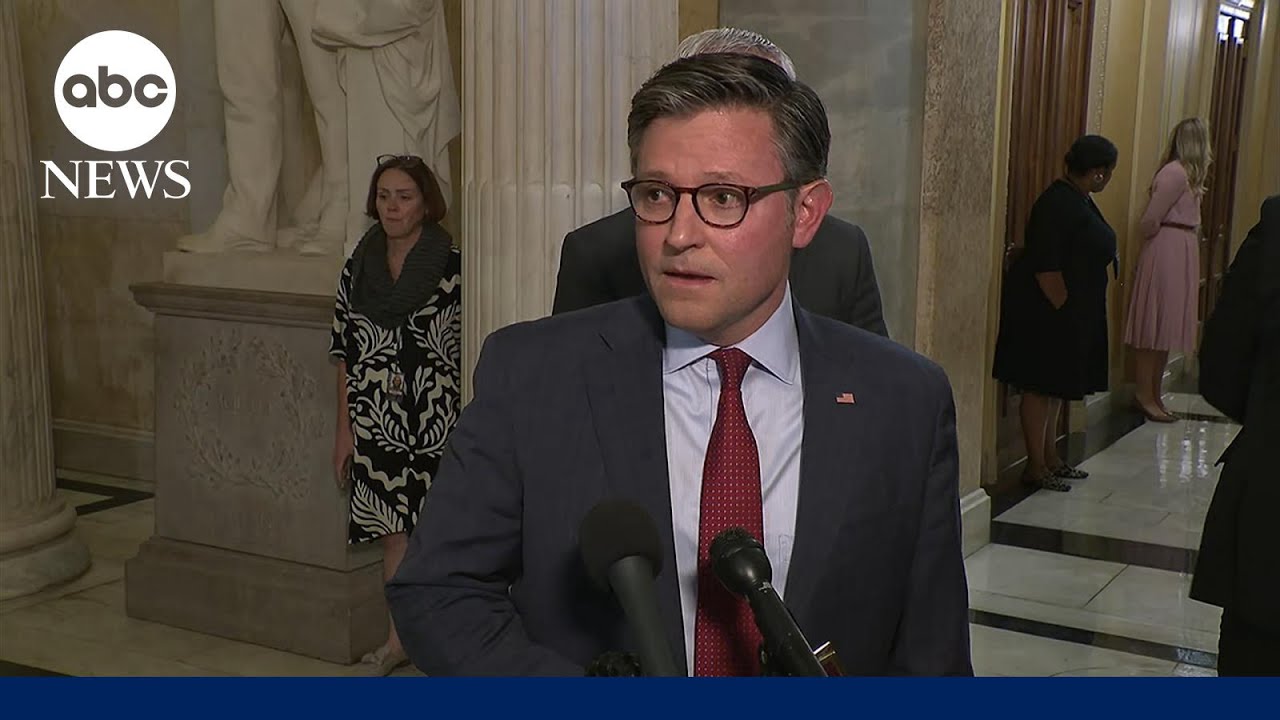 Speaker Johnson speaks after private meeting with Epstein victims