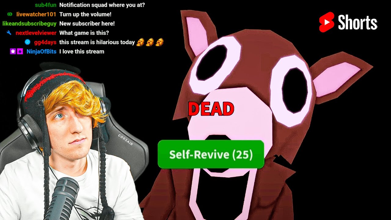 stream ends if i die #shorts #roblox