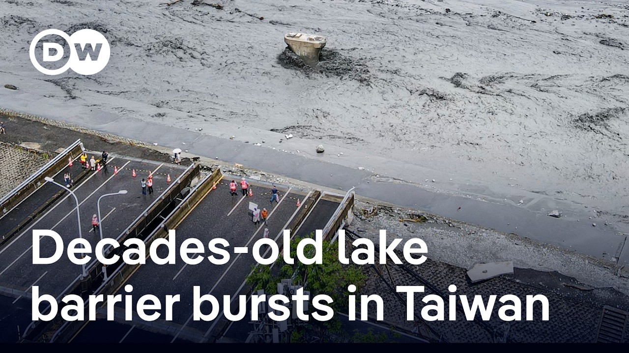 Taiwan: 14 people killed after decades-old lake barrier bursted during Typhoon Ragasa | DW News