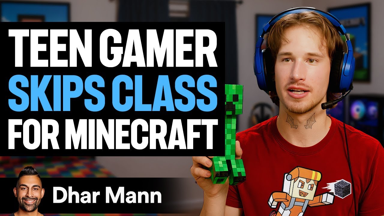 Teen Gamer Skips School For Minecraft Ft. Socksfor1 | Dhar Mann Studios