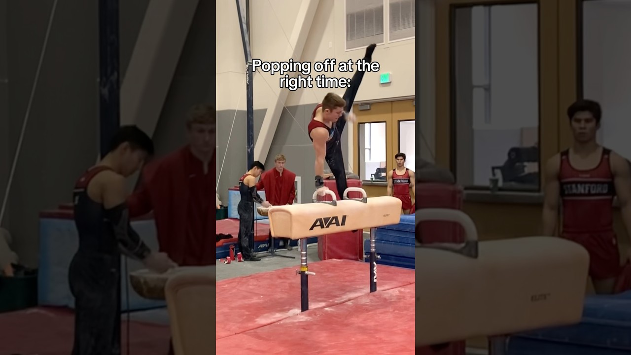 The coach’s reaction at the end 😏 #gymnast #olympics #olympic #sports #gymnastics #coach #win