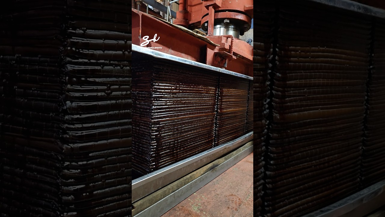 The Process Of Squeezing Soy Sauce! 🤯 #soysauce #machinery #soy