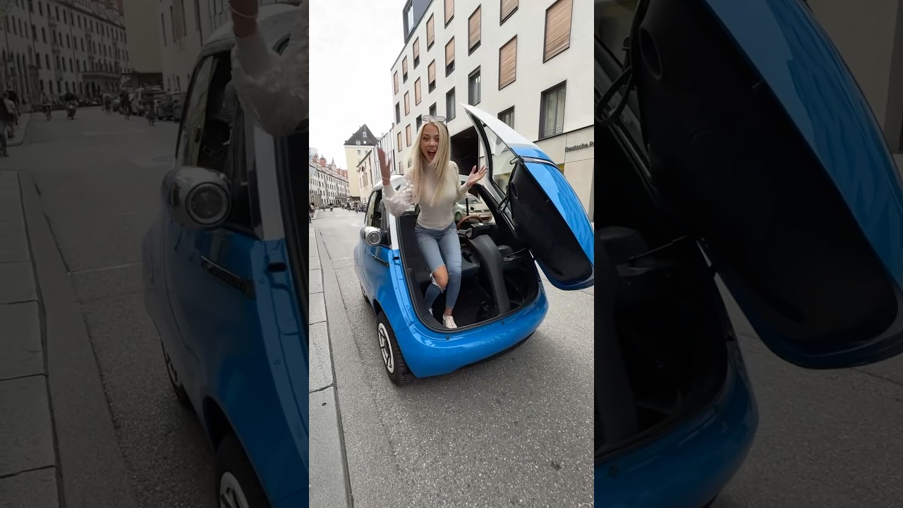The World’s Smallest Car! 🚘​⁠@sbxcars  #cars #microlino #small