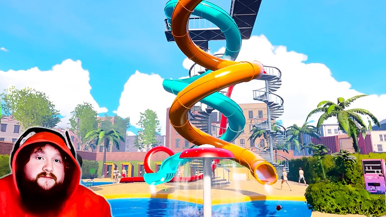 This Slide Is Dangerous (Waterpark Sim Episode 13)
