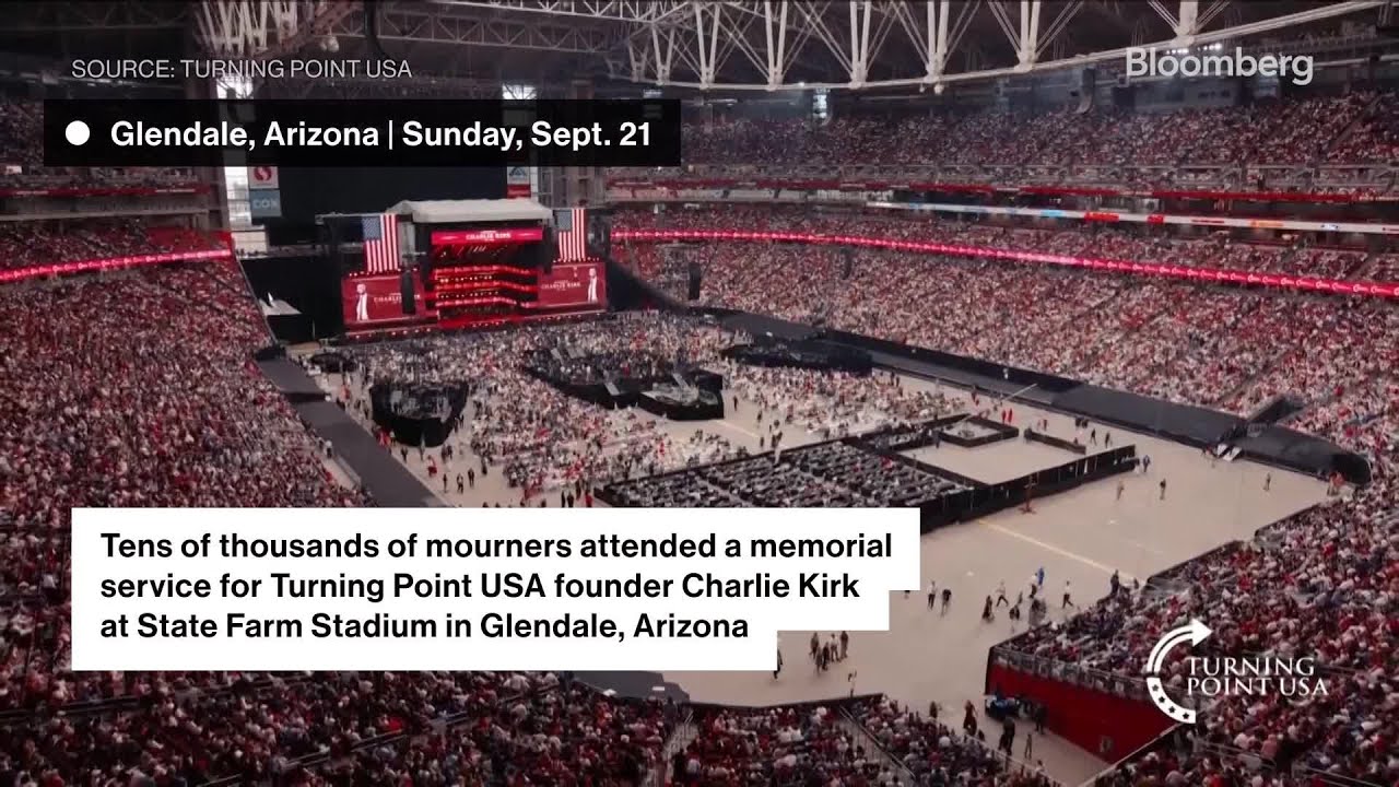 Thousands Gather for Charlie Kirk Memorial Service