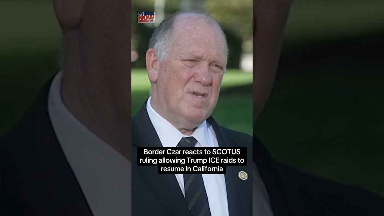 Tom Homan reacts to SCOTUS ruling on ICE raids