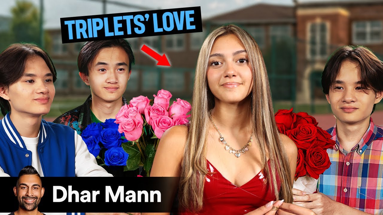 TRIPLETS Fight Over The SAME CRUSH | Dhar Mann Studios