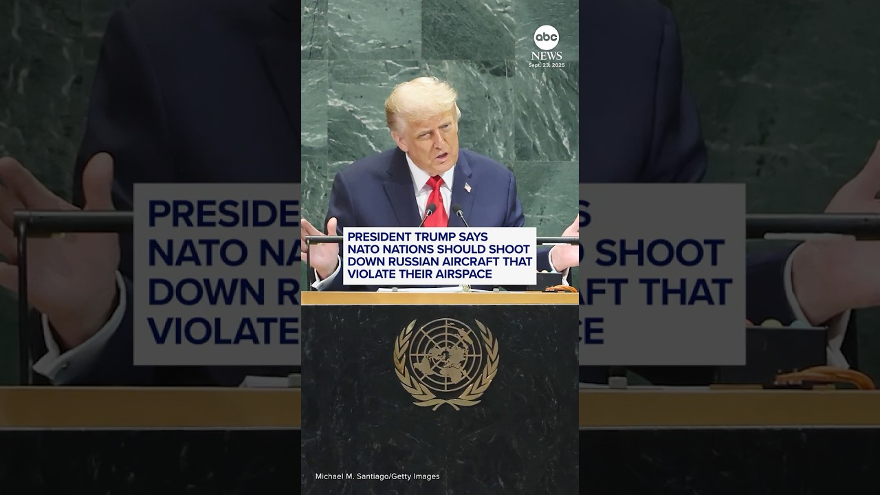 Trump: NATO nations should shoot down Russian drones in their airspace