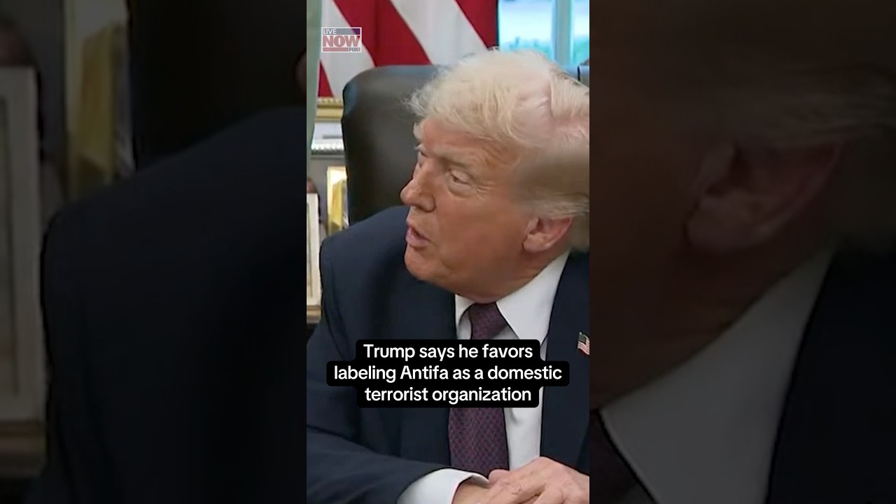 Trump on labeling Antifa domestic terrorist organization