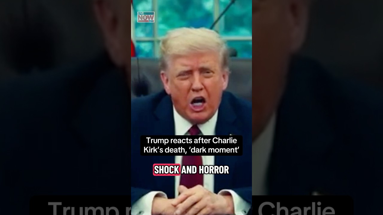 Trump reacts after Charlie Kirk’s death