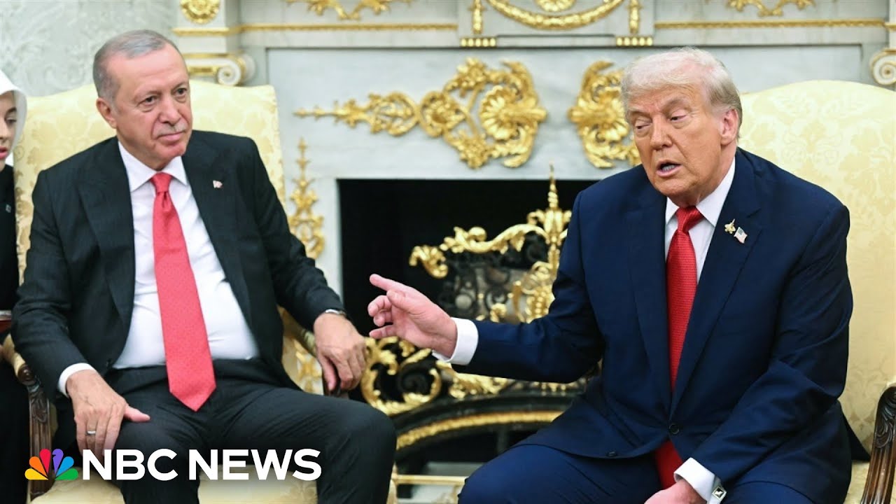 Trump talks Putin, Gaza and the ICE facility shooting at meeting with Erdogan