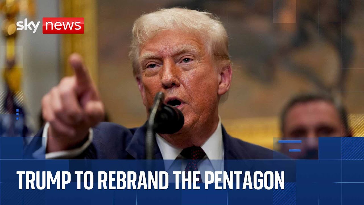 Trump to sign executive order to rebrand the Pentagon as the ‘Department of War’