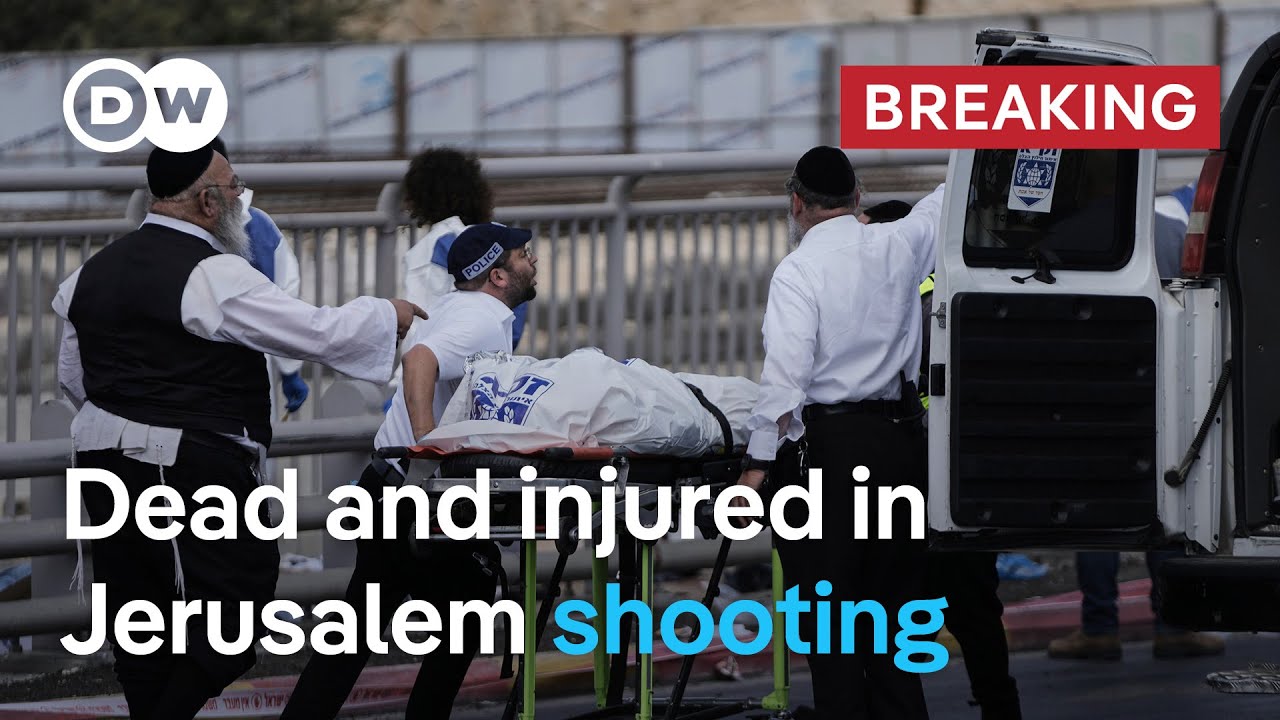 Two gunmen reportedly open fire at a bus stop before being killed by police | DW News