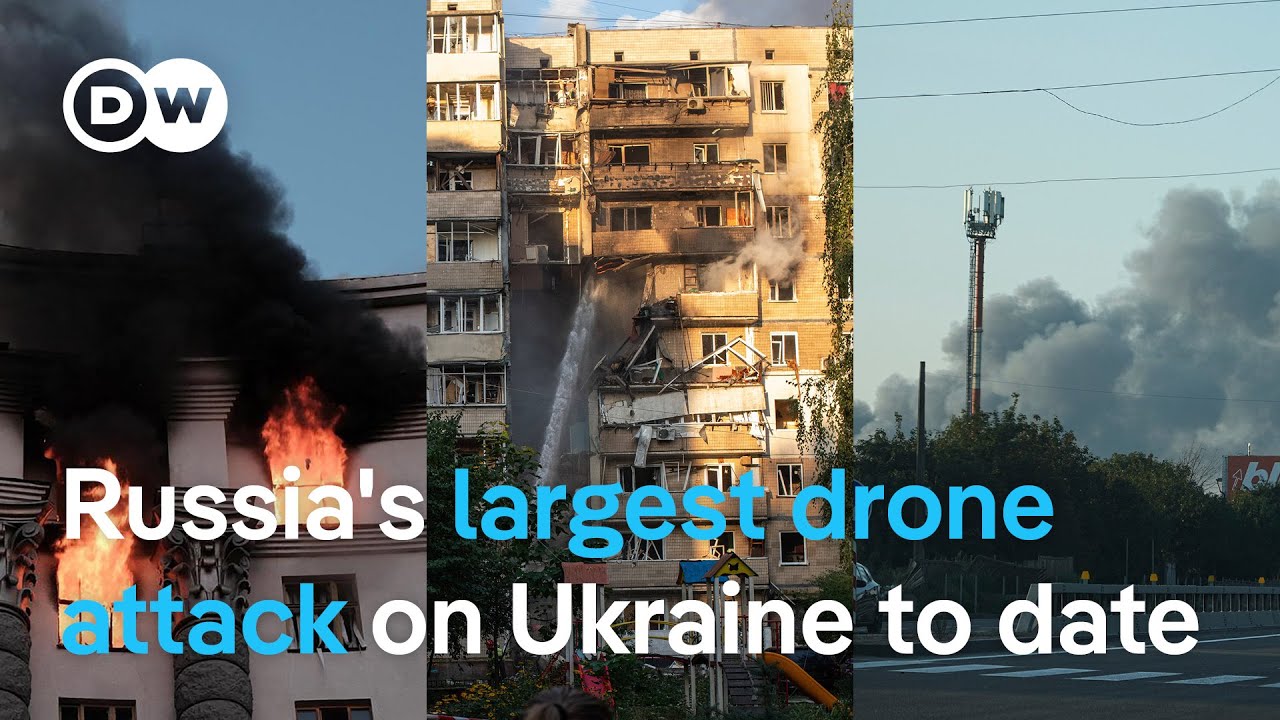 Ukraine says Russia aerial strikes the largest since beginning of invasion | DW News