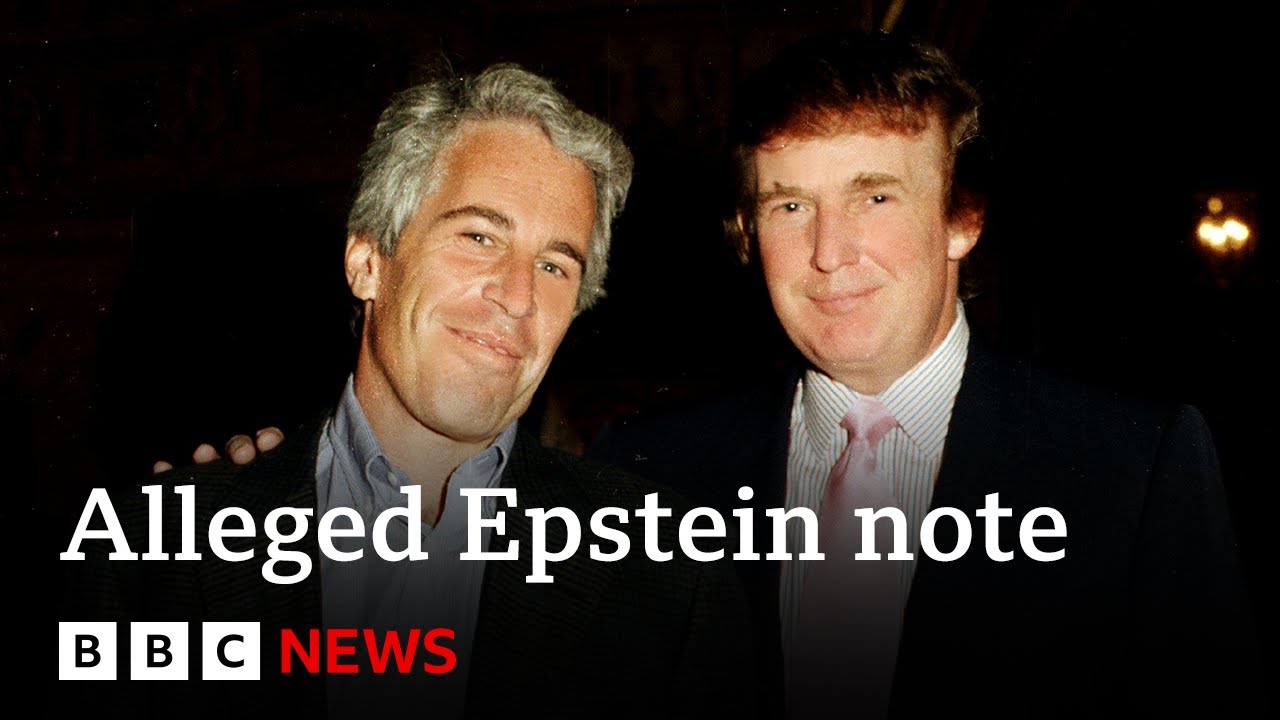 US lawmakers release Trump’s alleged Epstein note | BBC News