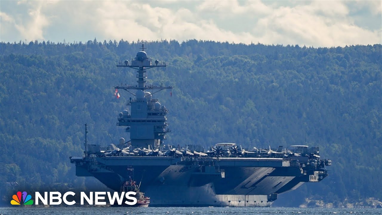 USS Ford takes part in NATO show of force in North Sea