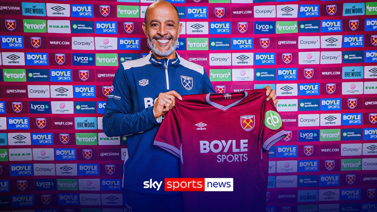 West Ham appoint Nuno Espirito Santo as head coach