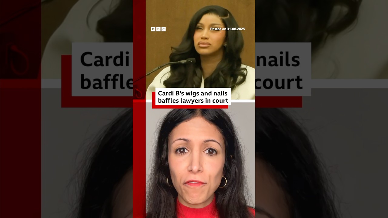Why Cardi B’s wigs and nails baffled lawyers in court. #LA #BBCNews