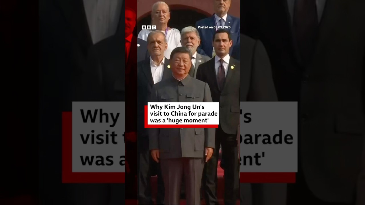 Why Kim Jong Un’s visit to China for parade was a ‘huge moment’. #KimJongUn #BBCNews