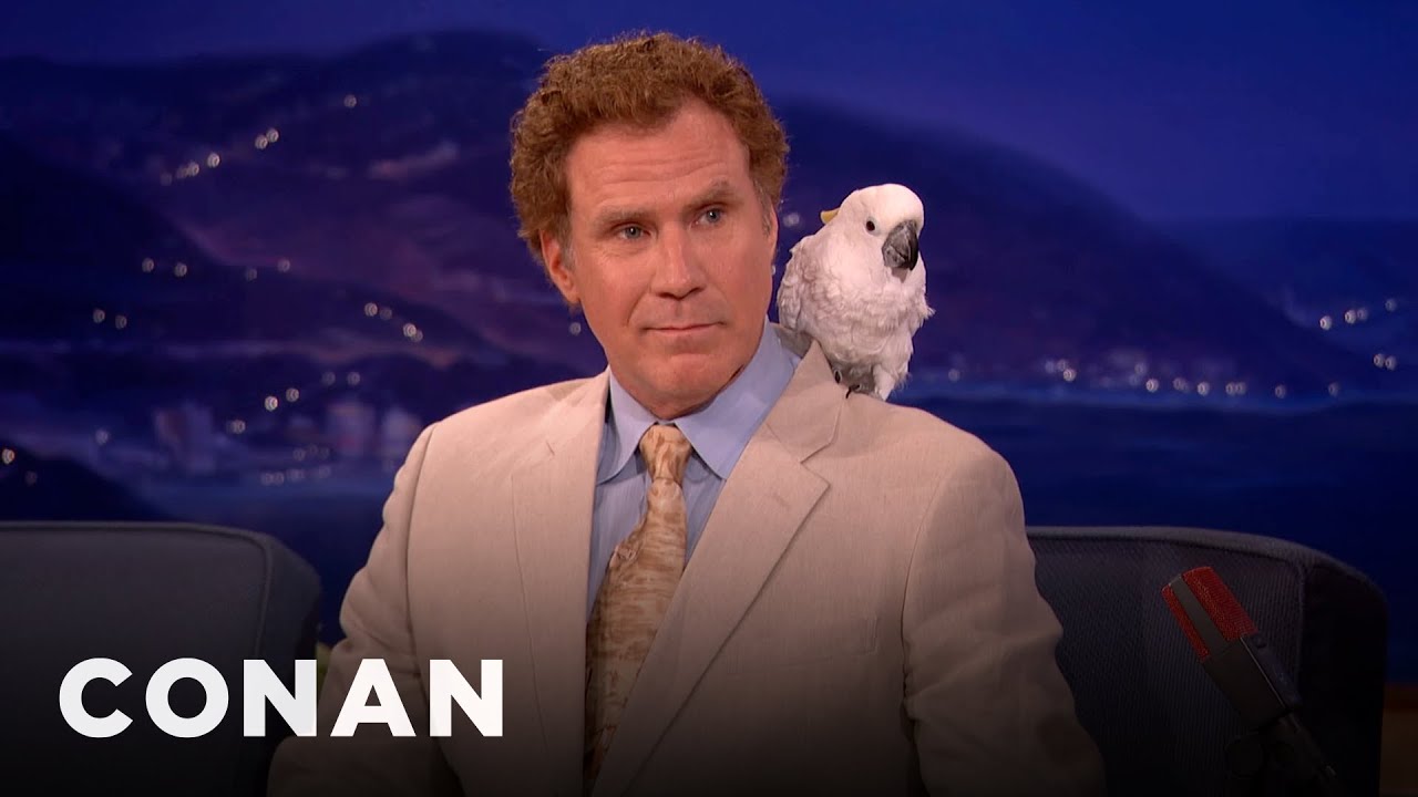 Will Ferrell Refuses To Discuss The Bird On His Shoulder | CONAN on TBS