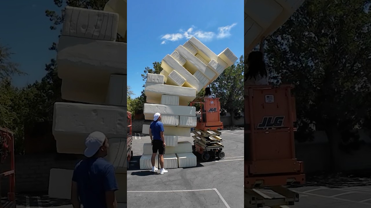 World’s BIGGEST Jenga Game with Arden Cho!