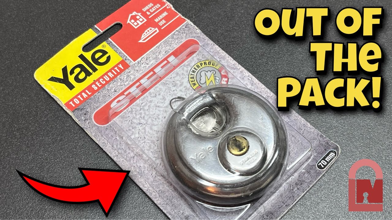 Yale P21 Disc Padlock Picked Out of the Pack