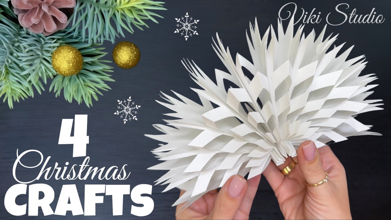 4 Easy Christmas Craft Ideas! ✨ Christmas decorations 2025
