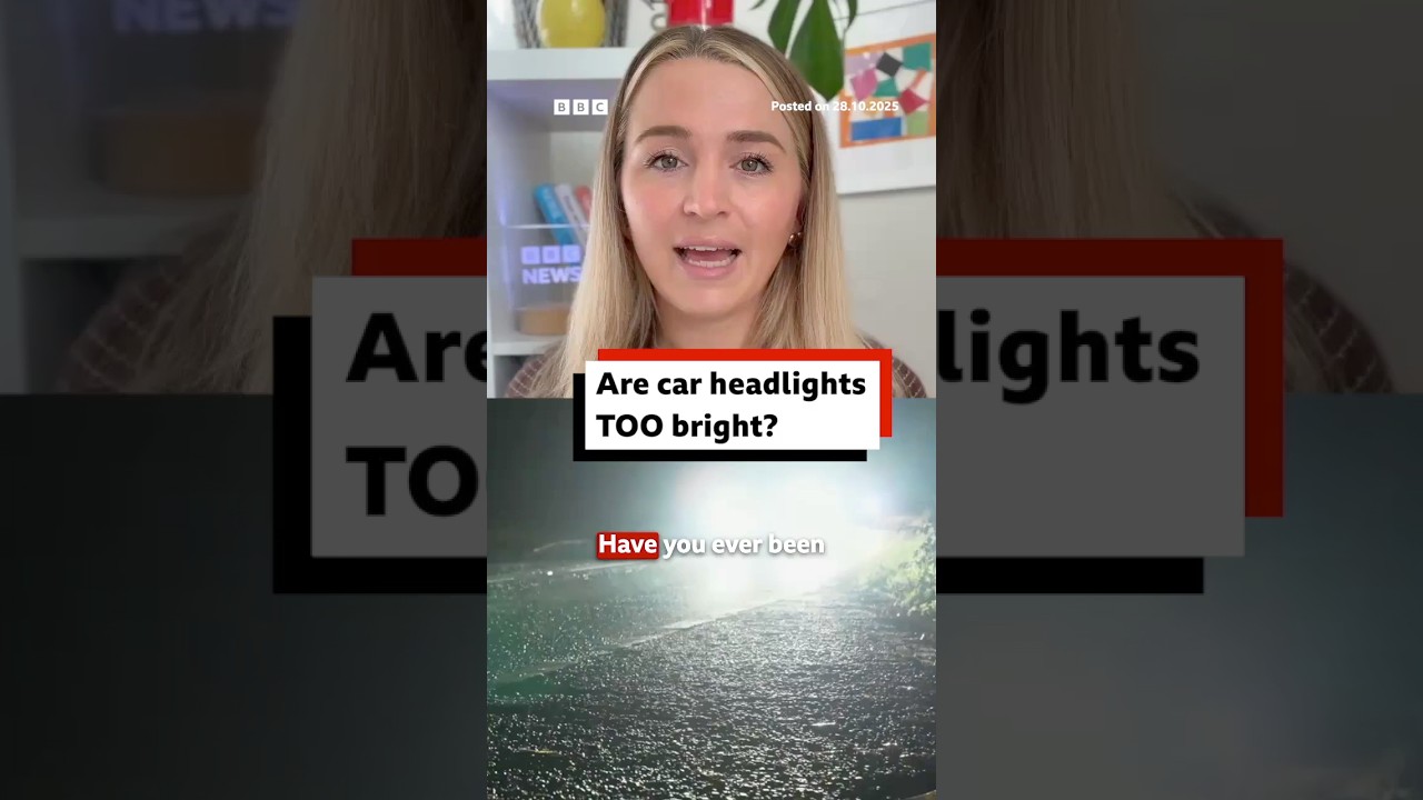 Are car headlights too bright? #Headlights #Driving #BBCNews