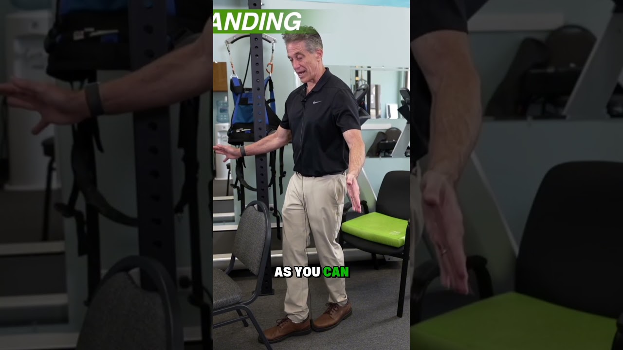 Are you stuck in your chair at home? Try this exercise to help you regain your balance #mobility