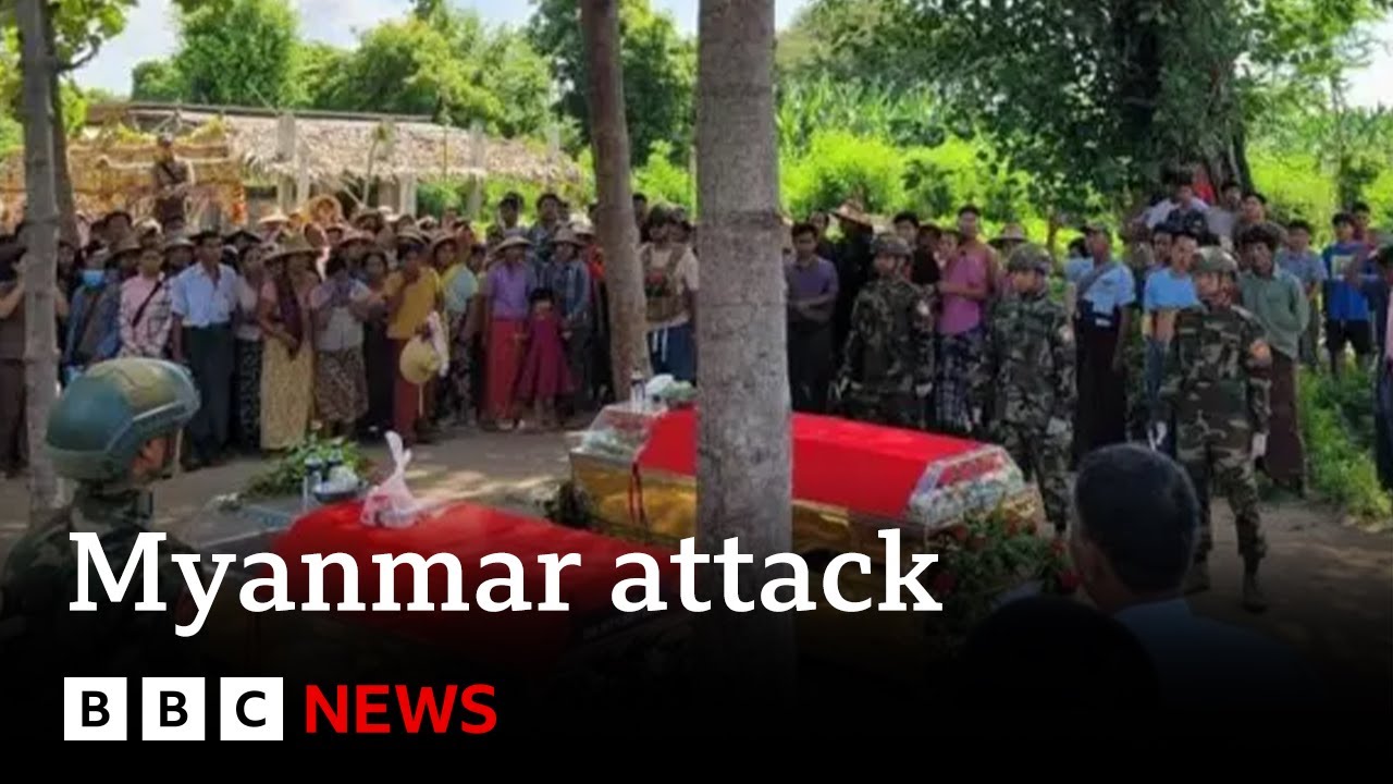 At least 24 killed as army paraglider bombs Myanmar Buddhist festival | BBC News