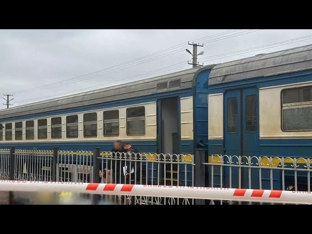 At least three killed in hand grenade attack at northern Ukraine train station