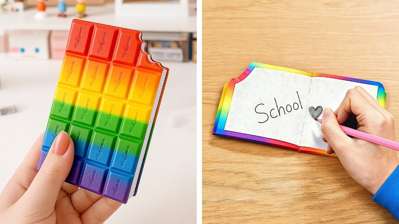 🎨 BEST DIY SCHOOL SUPPLIES 🌈🖊️ Colorful Back to School Ideas 📘