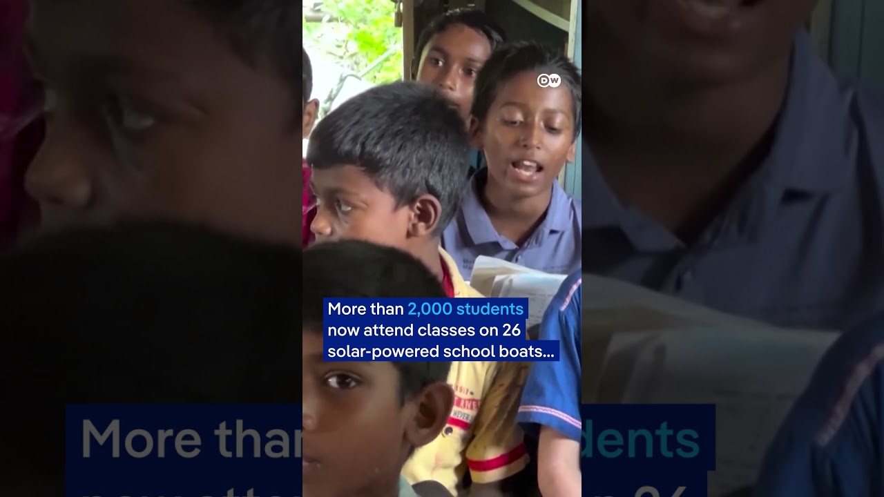 ‘Boat schools’ help educate children in Bangladesh | DW News