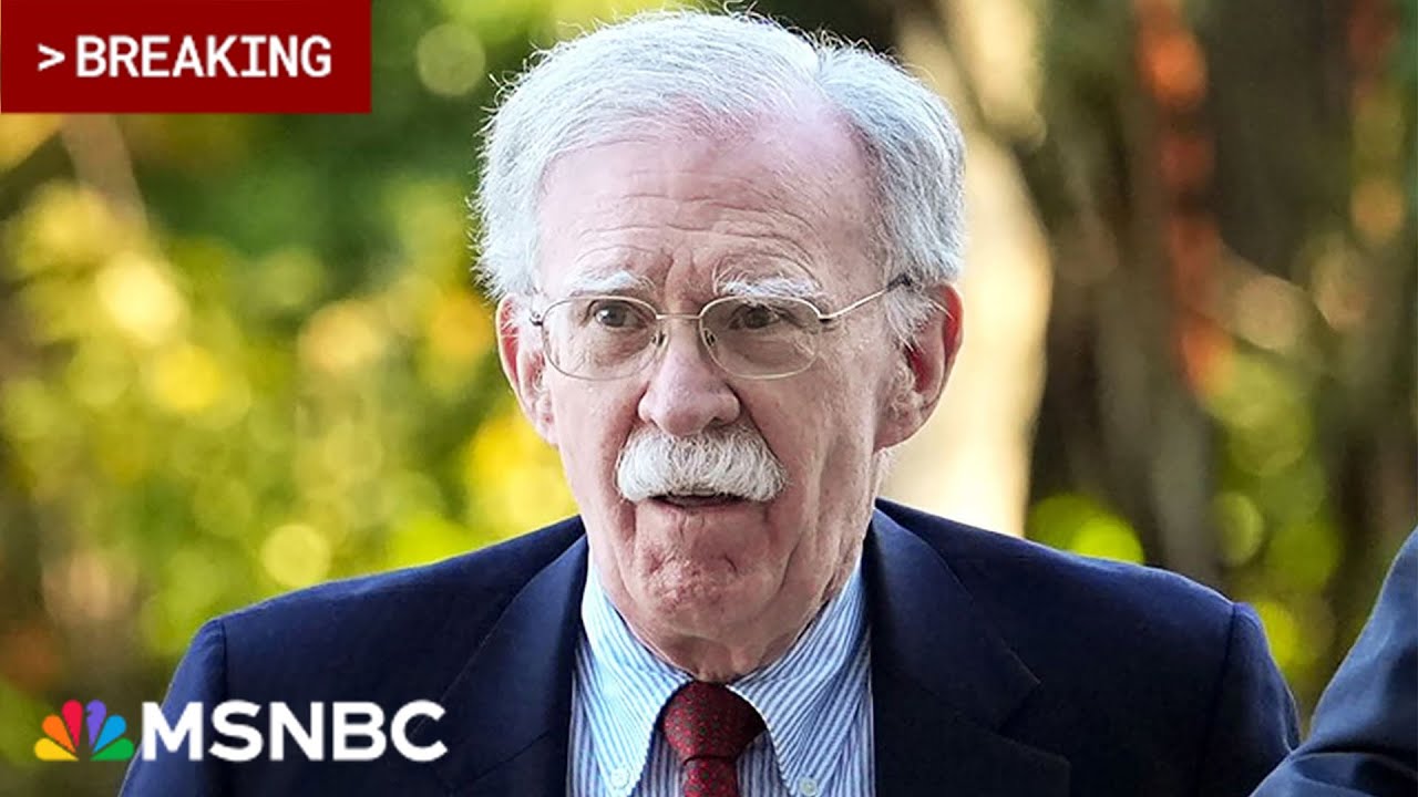 BREAKING: John Bolton surrenders to authorities after federal indictment
