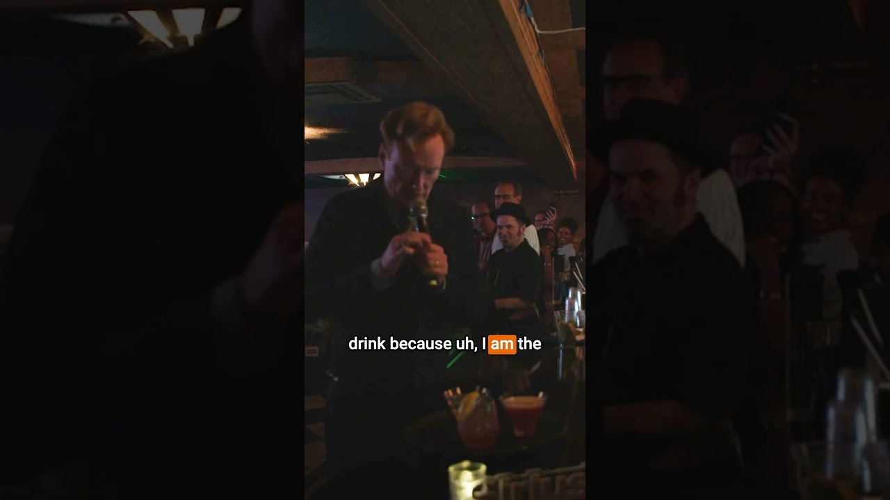 Conan serves drinks at his live show. #podcast #comedian #comedy #conan