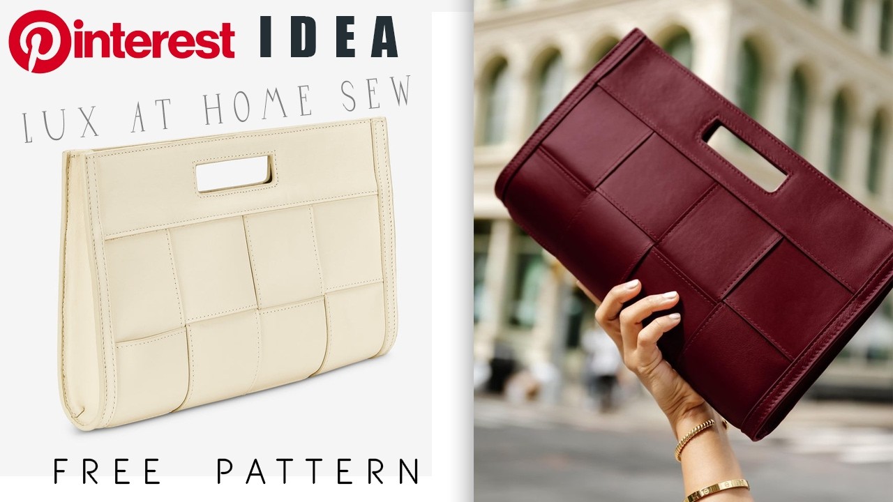 DIY Wicker Purse Bag sewing at home looks like a store bought bag | Free pattern