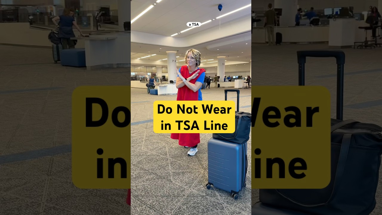 Do Not Wear a Dress in Airport Security #travelshorts #traveltips #tsatips
