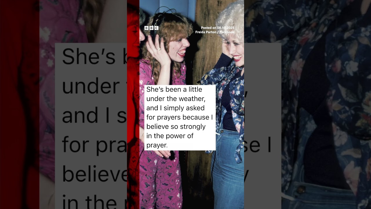 Dolly Parton’s sister ‘didn’t mean to scare’ people about her health. #DollyParton #BBCNews