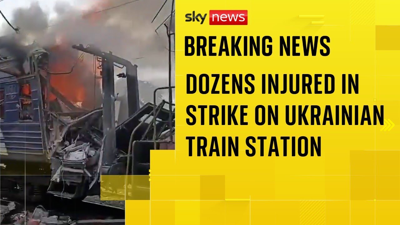 ‘Dozens injured’ after Russian drone strike on Ukrainian railway station, Zelenskyy says