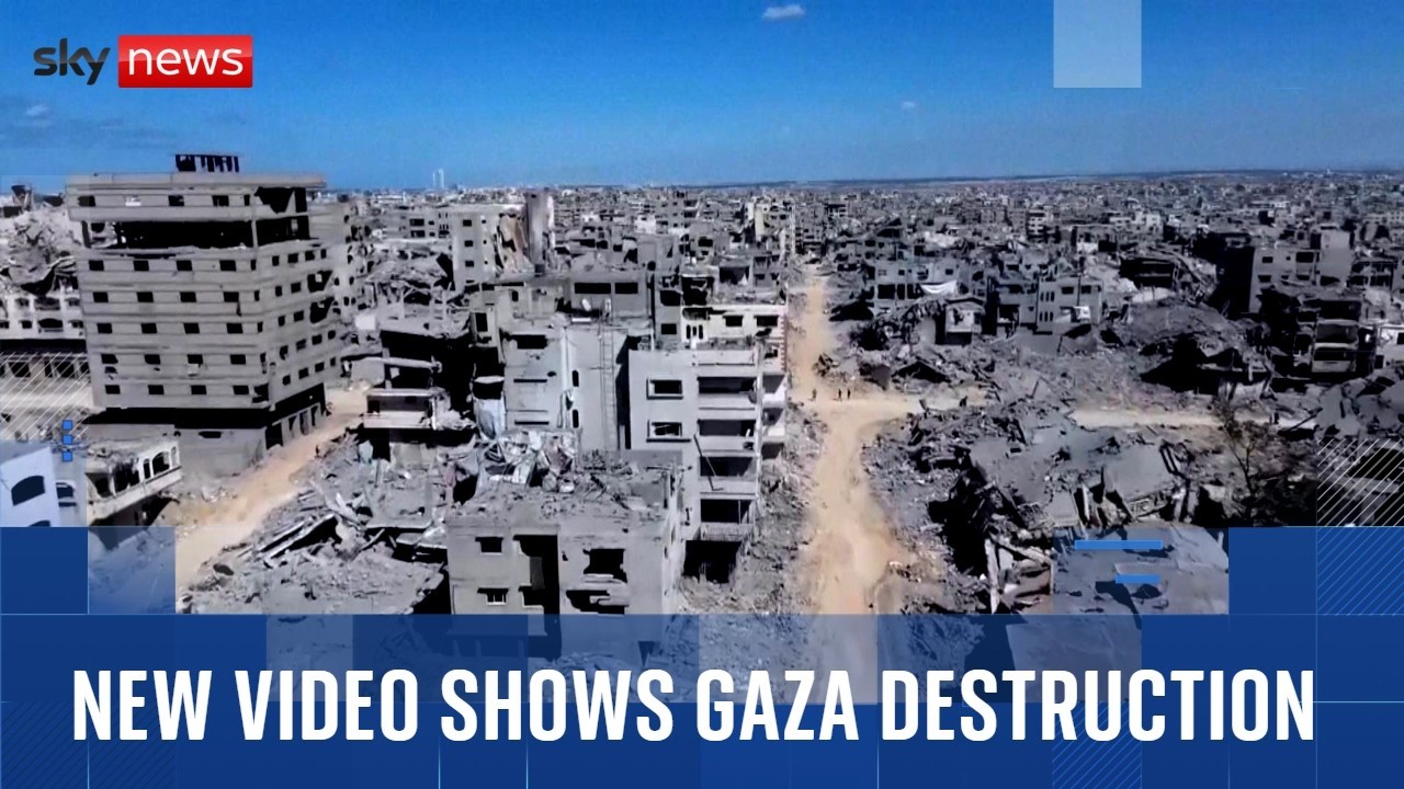 Drone footage shows sheer scale of damage in Gaza City