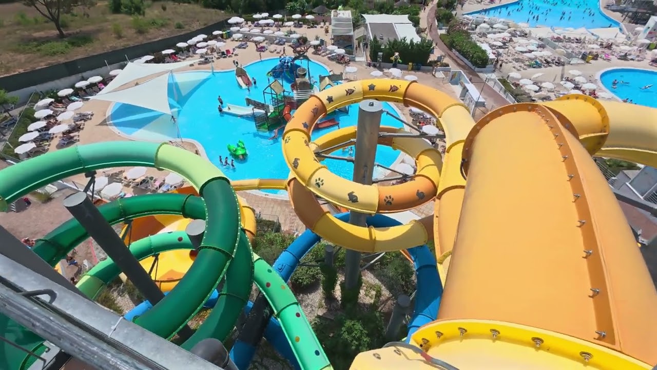 Escape Hole Water Slide at Aquapark Istralandia 🇭🇷