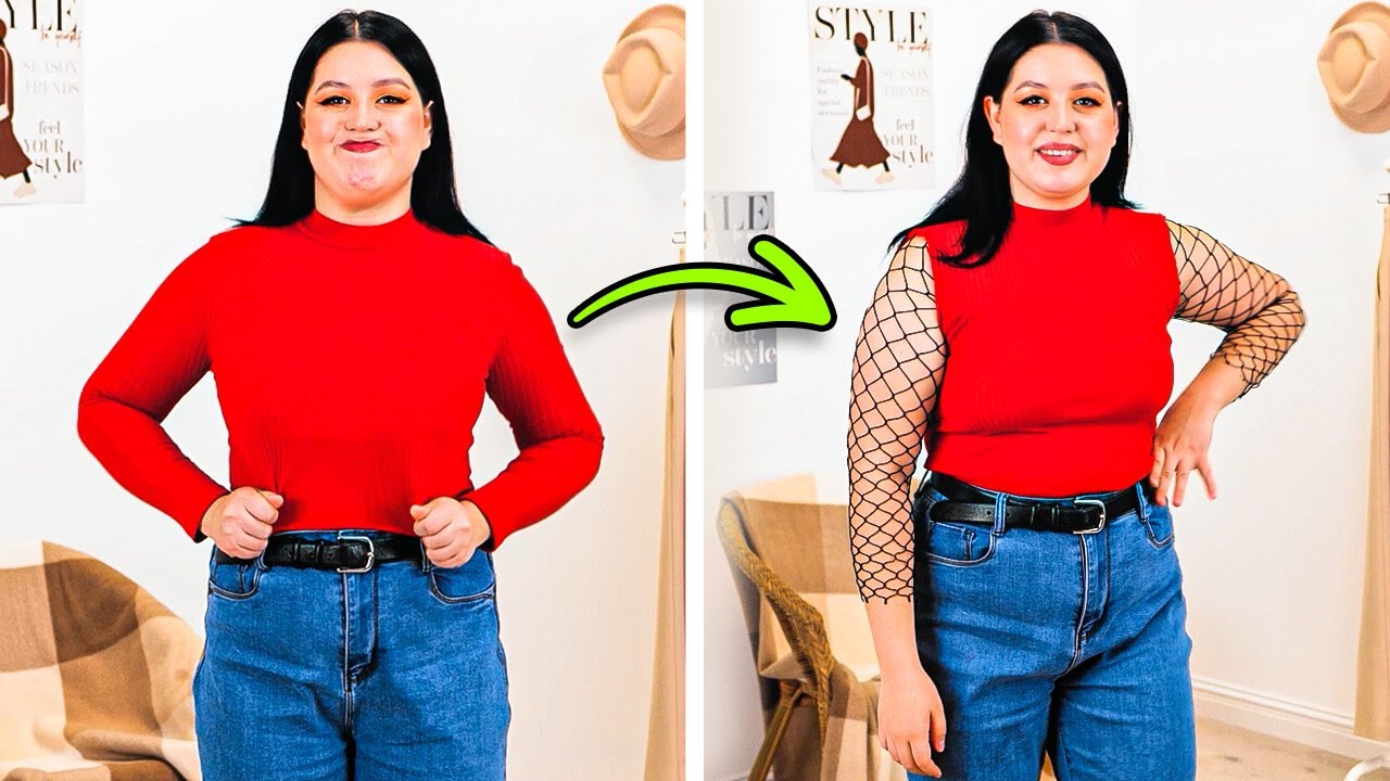 Fabulous & Confident 💃 Plus-Size Styling Hacks to Transform Old Clothes!