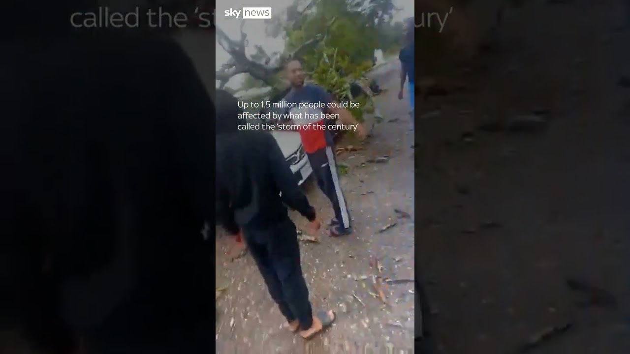 Floods tear through parts of Jamaica as hurricane makes landfall