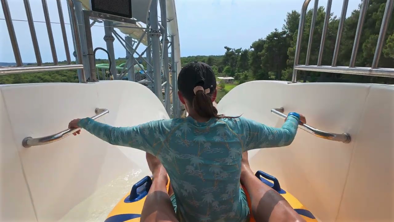 Flying Boats Water Slide at Aquapark Istralandia 🇭🇷