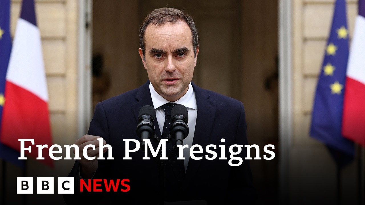 France in fresh political crisis as Prime Minister Sébastien Lecornu resigns | BBC News