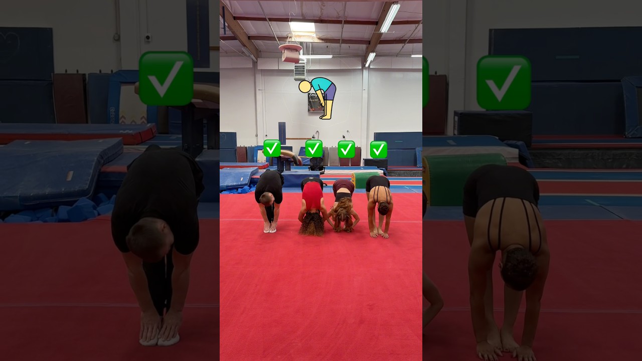Gymnastics stretching challenge! 😳 #flexibility #contortion #sports #olympics #split #stretch #lol