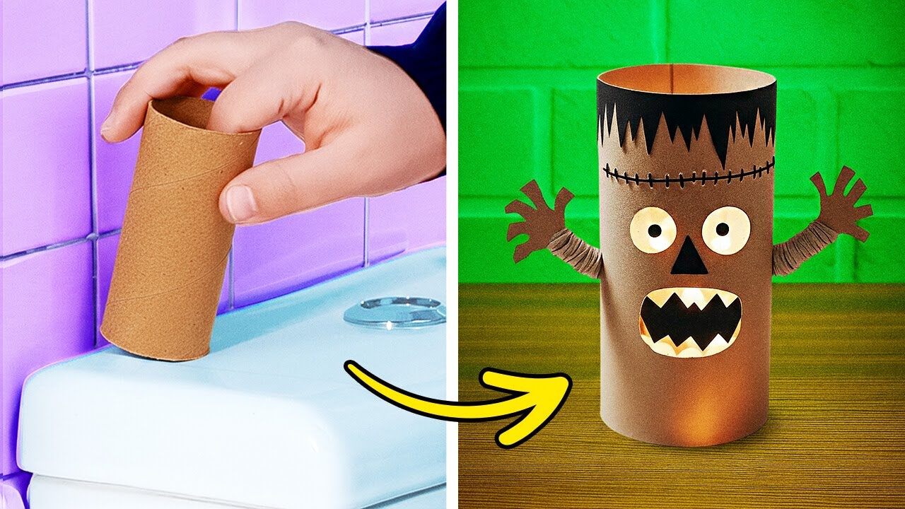 🎨 HALLOWEEN CRAFT IDEAS 🕷️🎃 Fun DIYs with Paper & Cardboard 👻